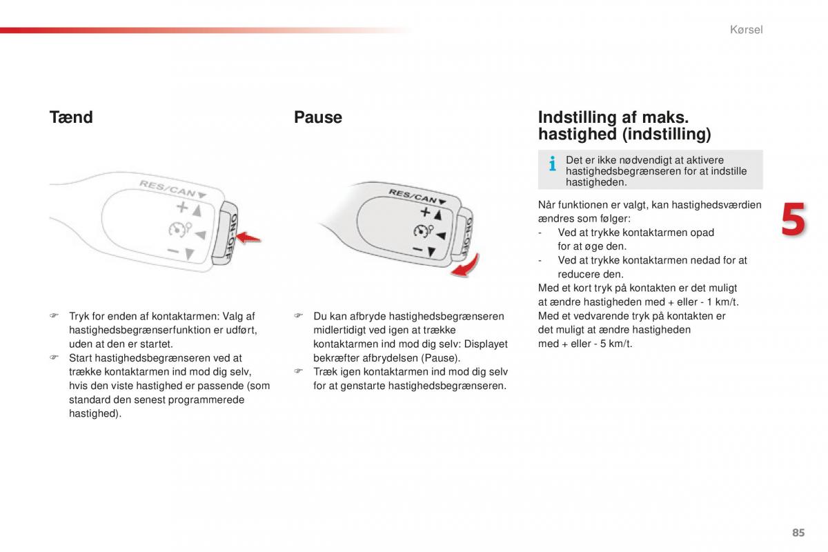 Citroen C1 II 2 Bilens instruktionsbog / page 87