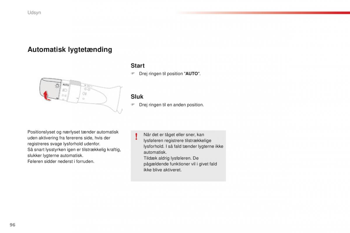 Citroen C1 II 2 Bilens instruktionsbog / page 98