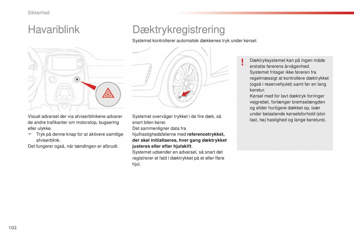 Citroen C1 II 2 Bilens instruktionsbog / page 104