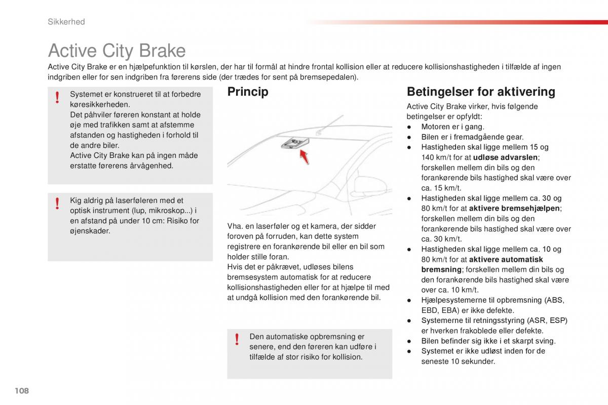 Citroen C1 II 2 Bilens instruktionsbog / page 110