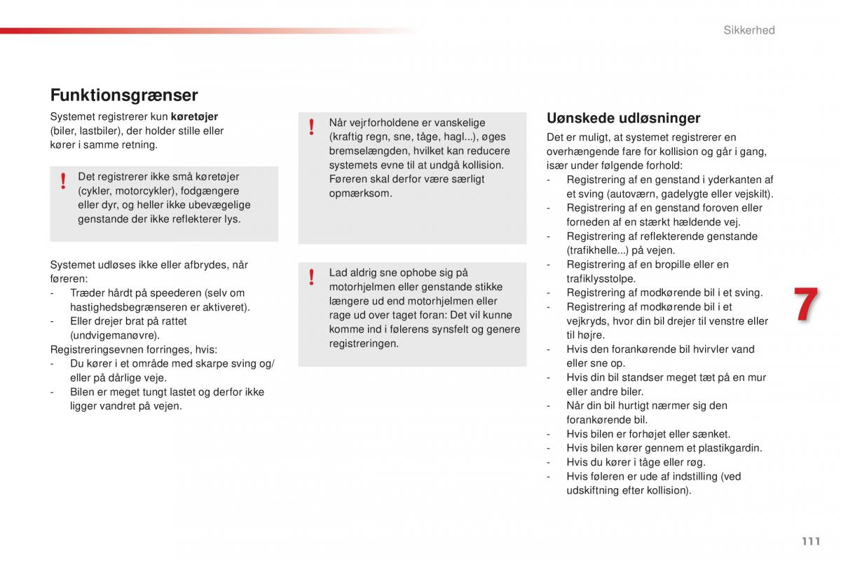 Citroen C1 II 2 Bilens instruktionsbog / page 113