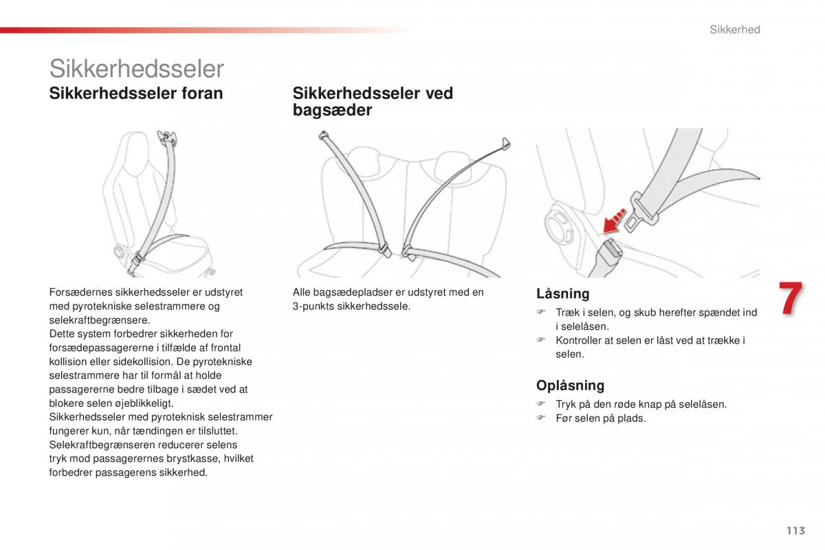 Citroen C1 II 2 Bilens instruktionsbog / page 115