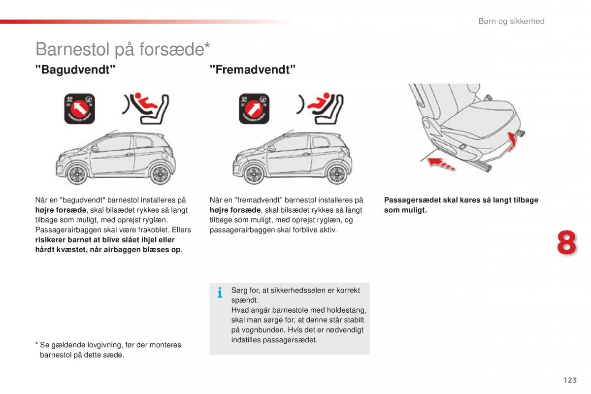 Citroen C1 II 2 Bilens instruktionsbog / page 125