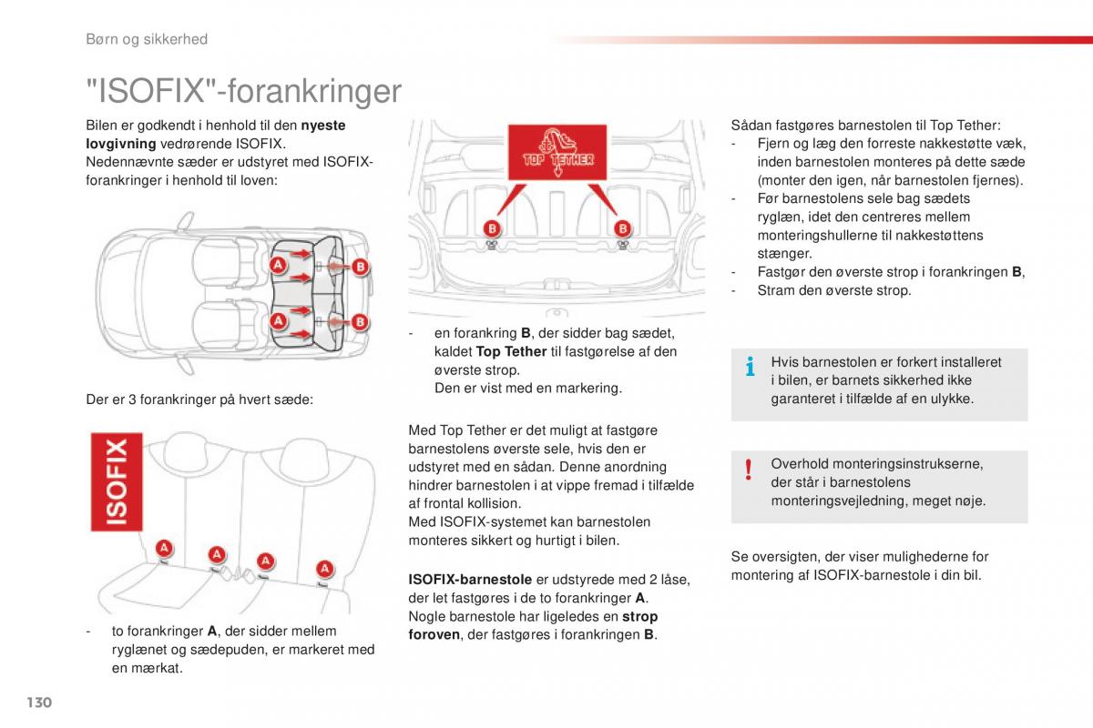 Citroen C1 II 2 Bilens instruktionsbog / page 132