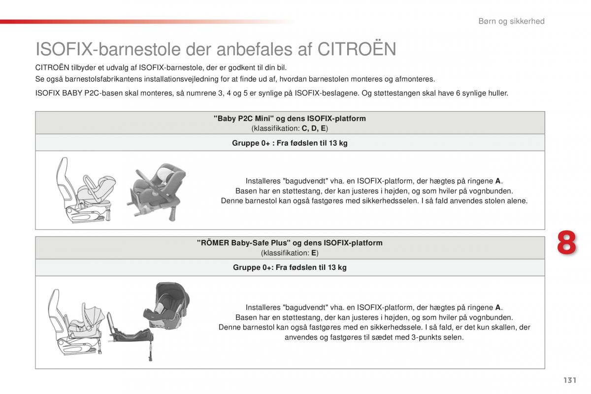 Citroen C1 II 2 Bilens instruktionsbog / page 133