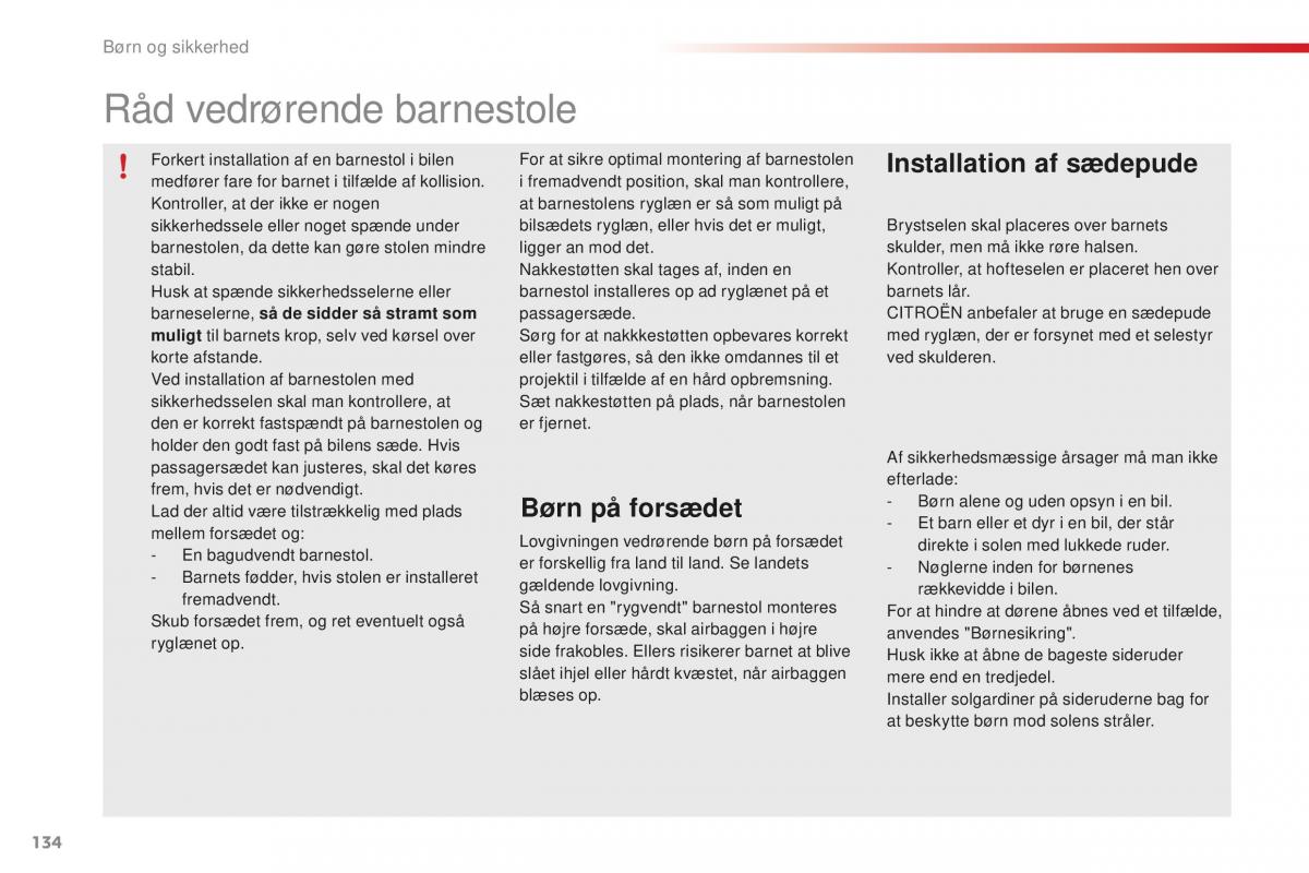 Citroen C1 II 2 Bilens instruktionsbog / page 136