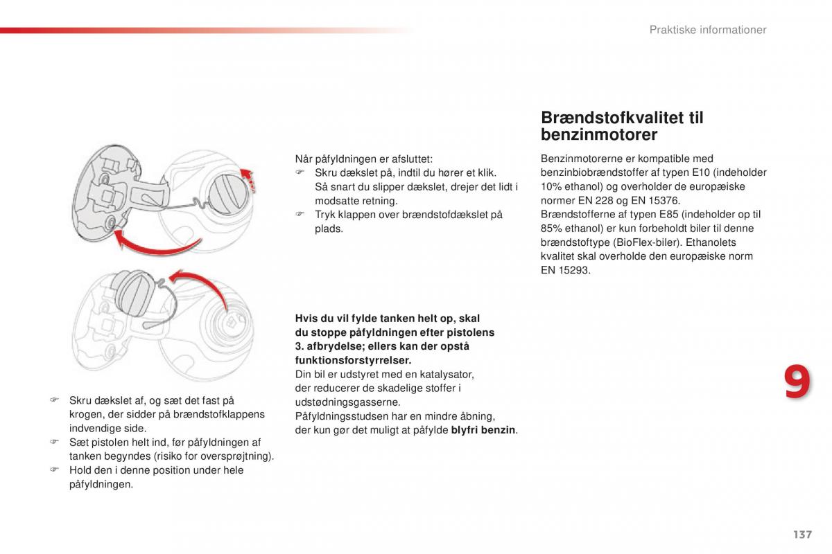 Citroen C1 II 2 Bilens instruktionsbog / page 139