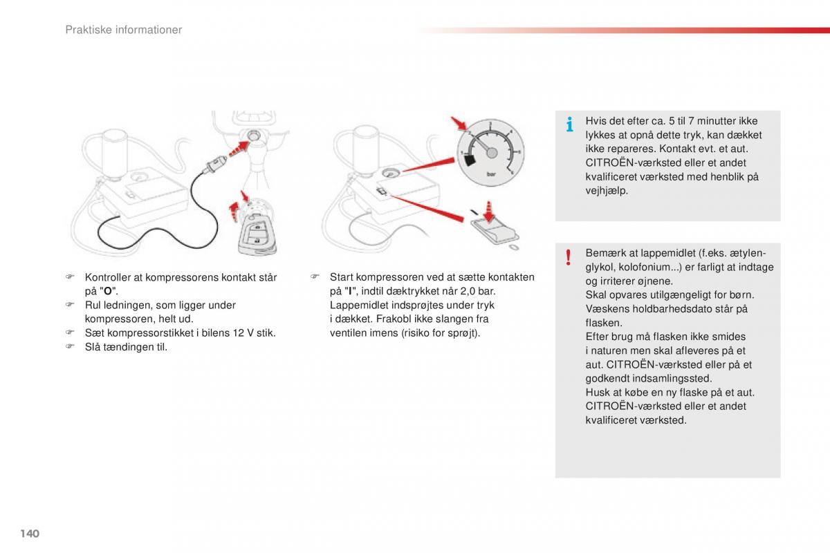 Citroen C1 II 2 Bilens instruktionsbog / page 142