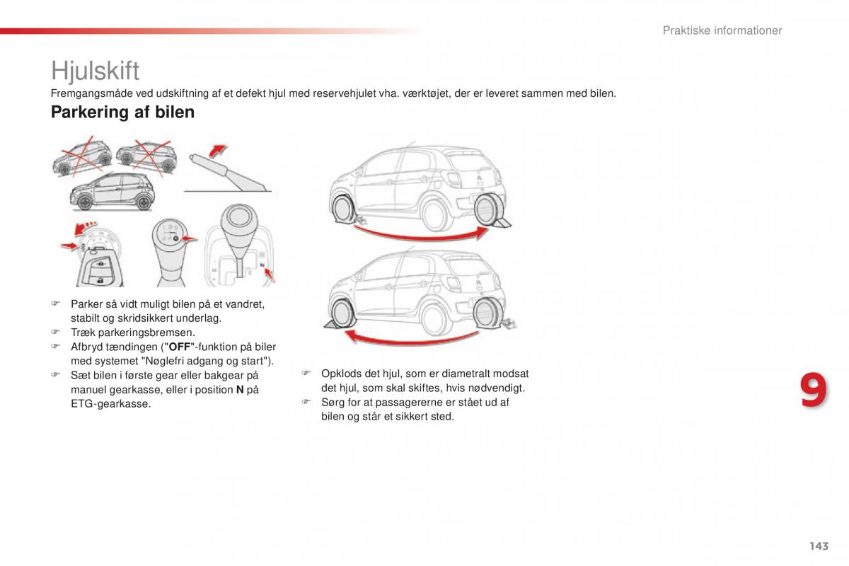 Citroen C1 II 2 Bilens instruktionsbog / page 145