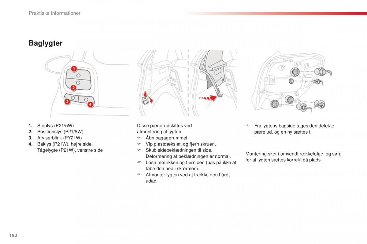 Citroen C1 II 2 Bilens instruktionsbog / page 154