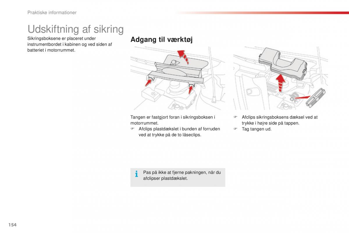 Citroen C1 II 2 Bilens instruktionsbog / page 156