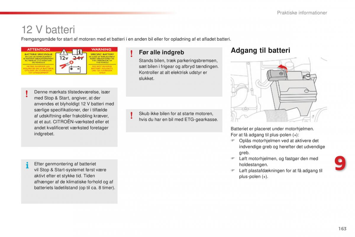 Citroen C1 II 2 Bilens instruktionsbog / page 165