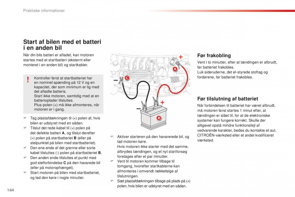 Citroen C1 II 2 Bilens instruktionsbog / page 166