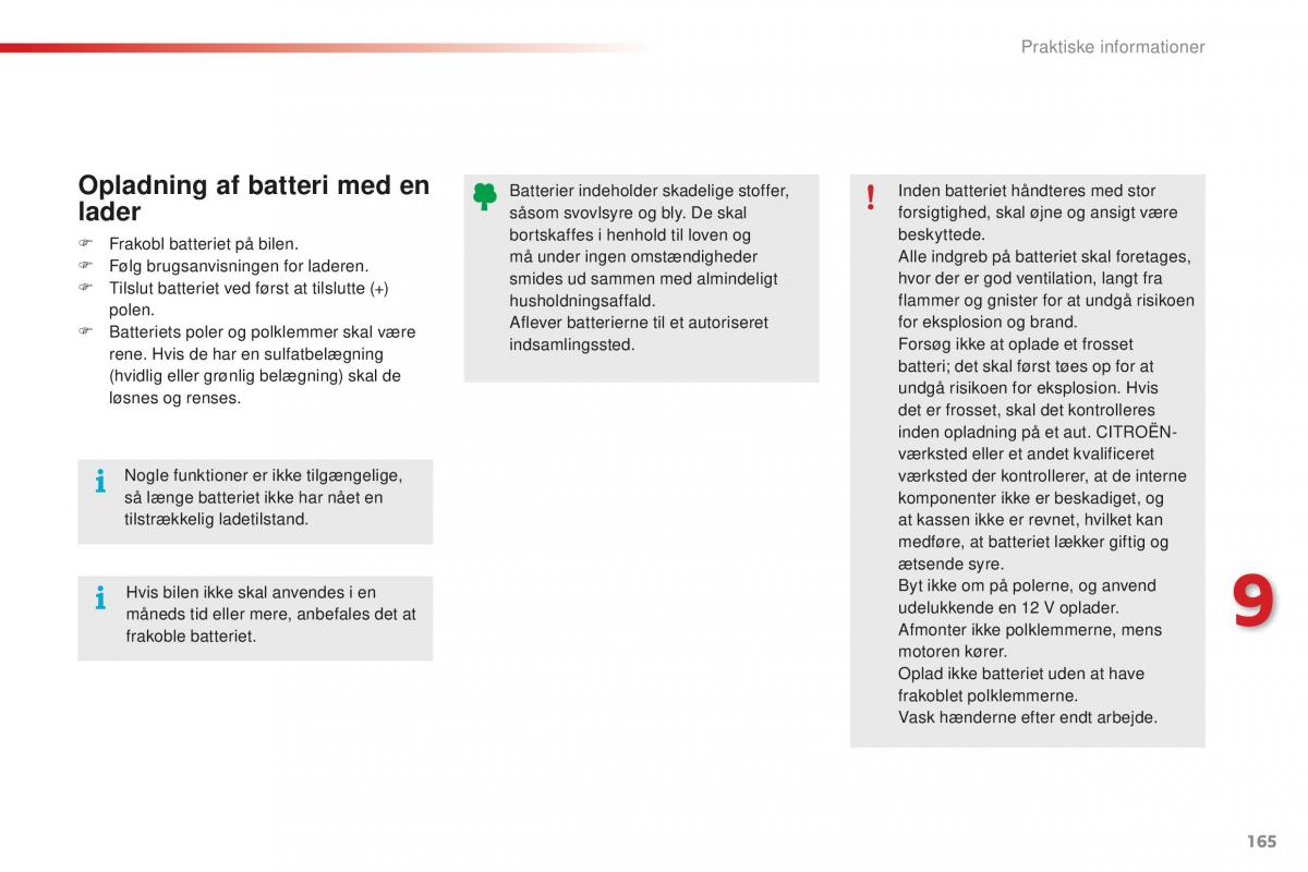 Citroen C1 II 2 Bilens instruktionsbog / page 167