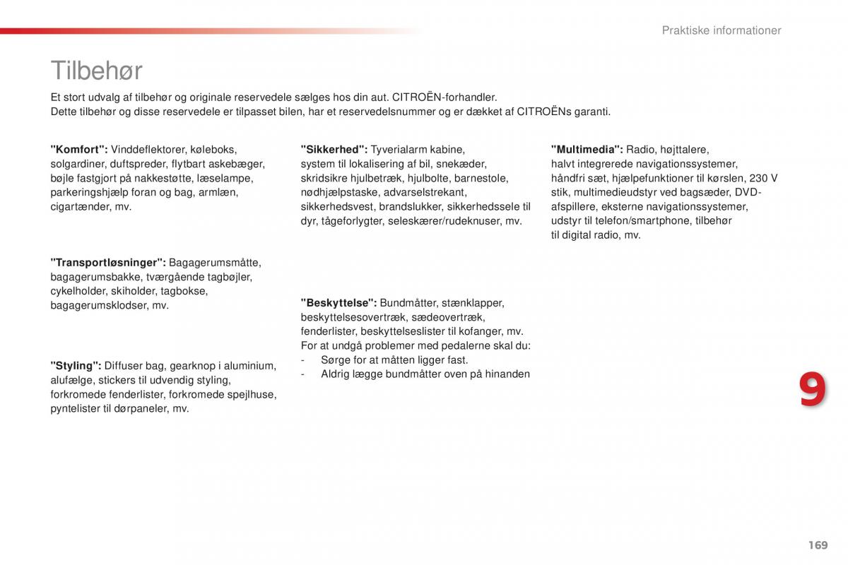 Citroen C1 II 2 Bilens instruktionsbog / page 171