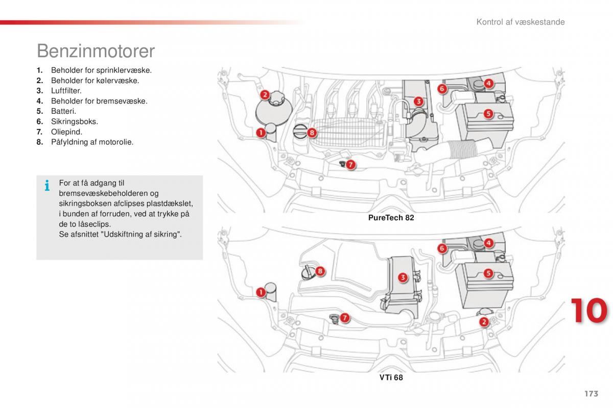 Citroen C1 II 2 Bilens instruktionsbog / page 175