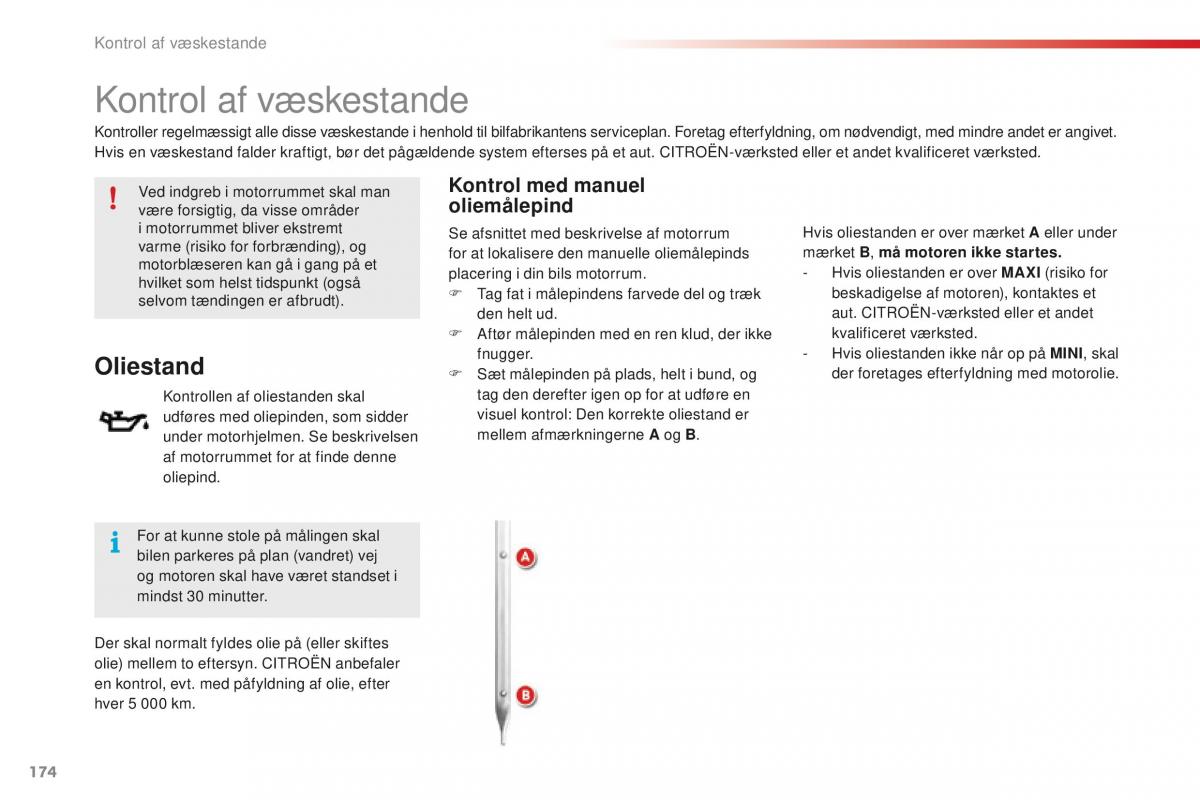 Citroen C1 II 2 Bilens instruktionsbog / page 176