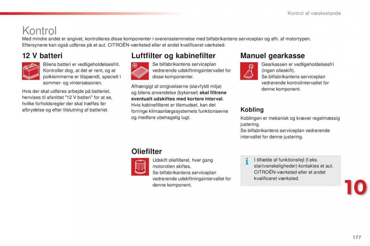 Citroen C1 II 2 Bilens instruktionsbog / page 179