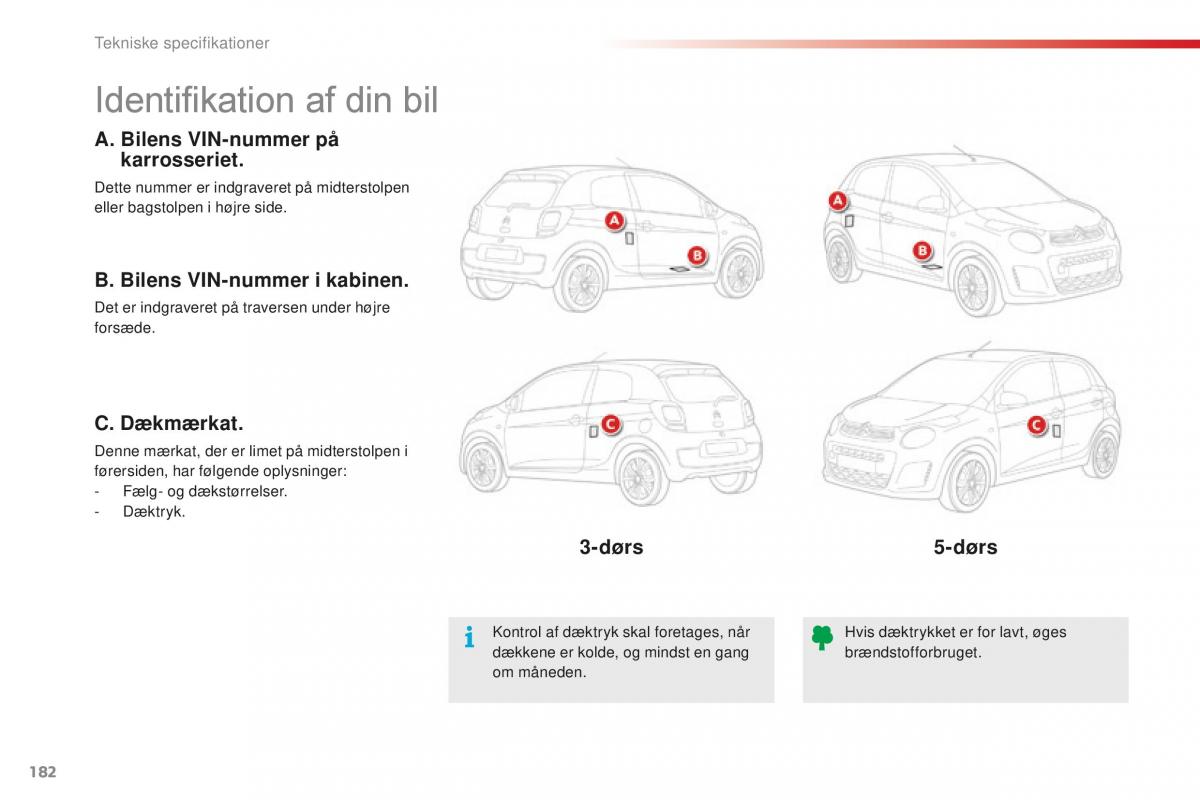 Citroen C1 II 2 Bilens instruktionsbog / page 184