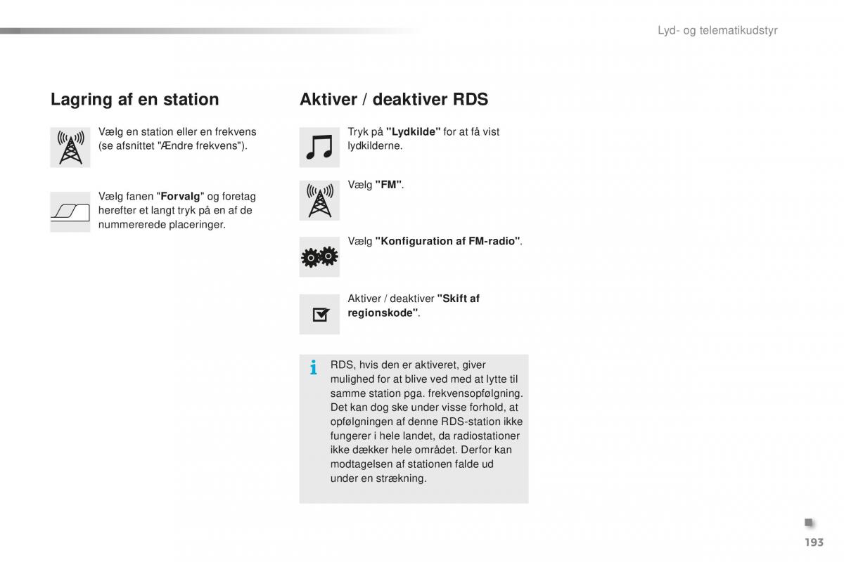 Citroen C1 II 2 Bilens instruktionsbog / page 195