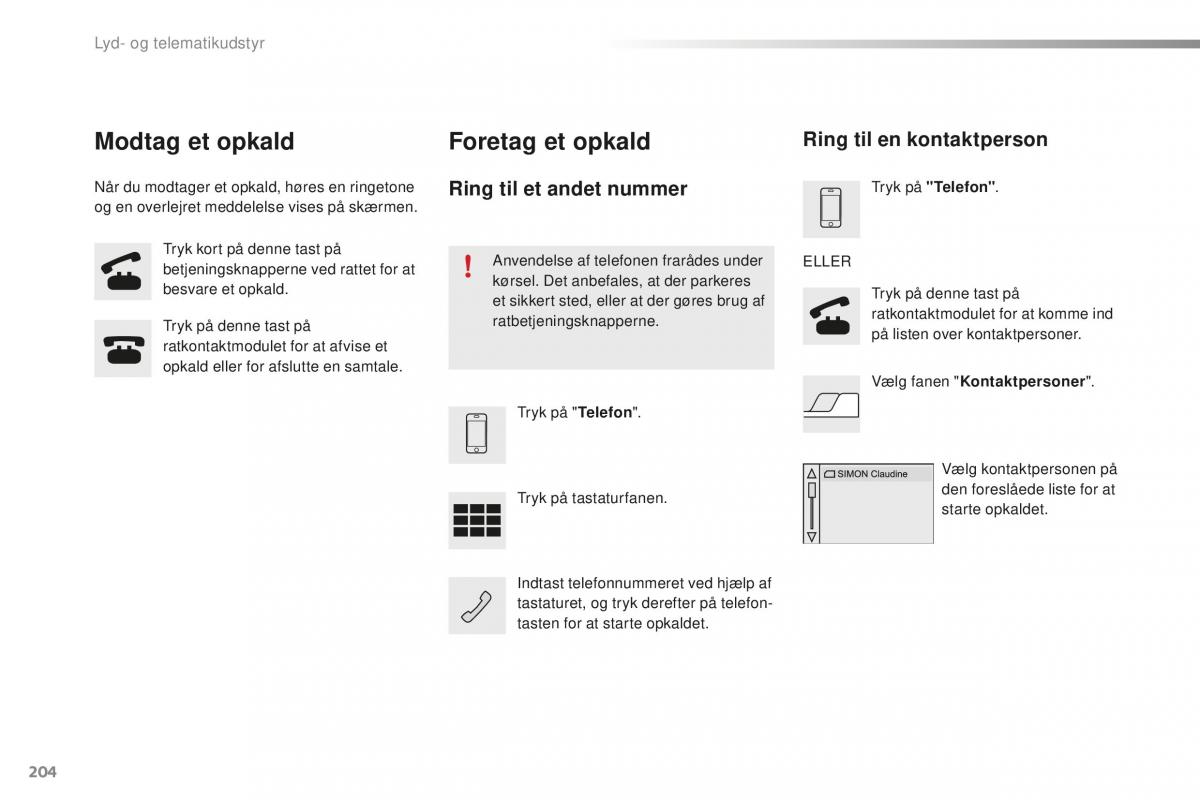 Citroen C1 II 2 Bilens instruktionsbog / page 206