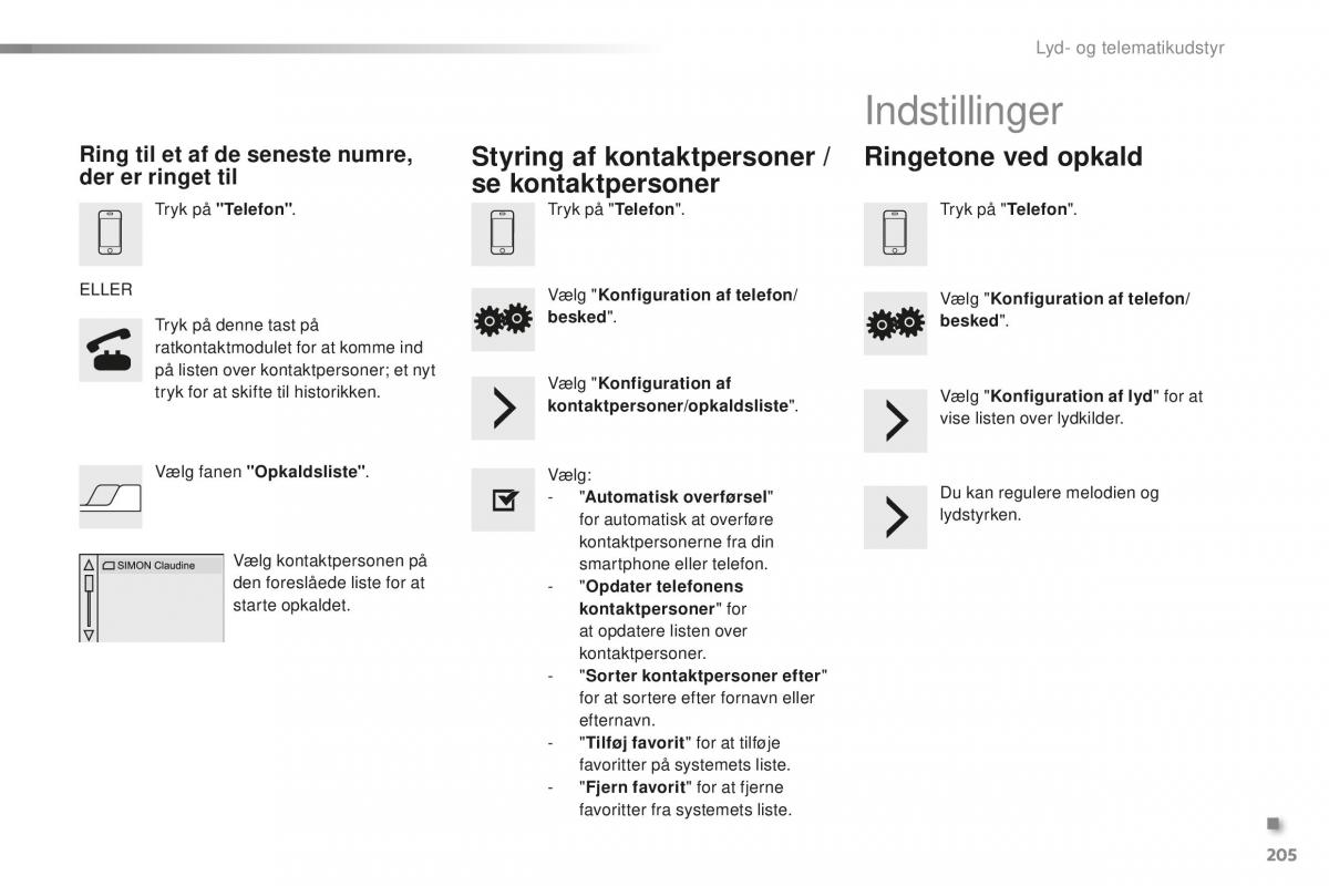 Citroen C1 II 2 Bilens instruktionsbog / page 207