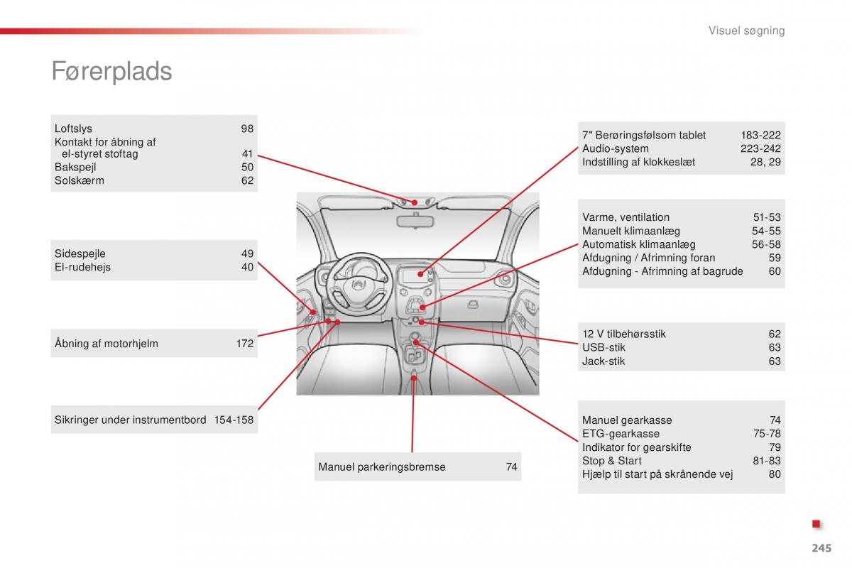 Citroen C1 II 2 Bilens instruktionsbog / page 247