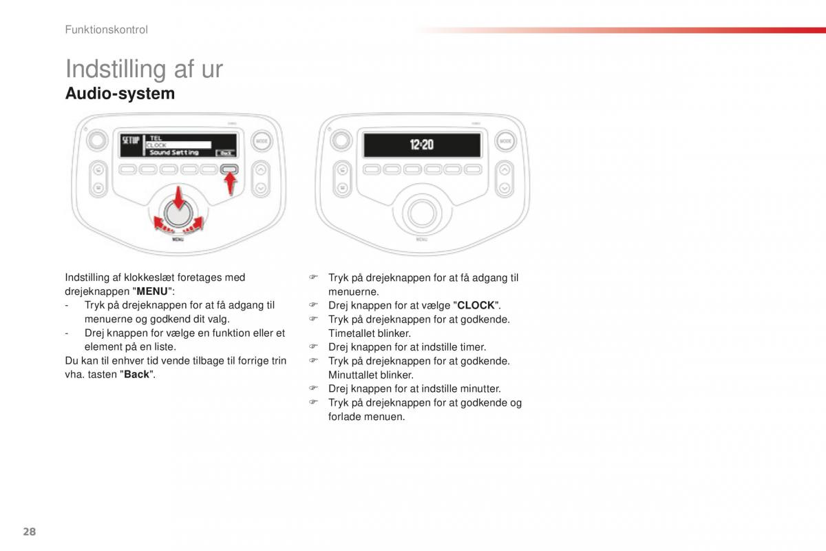 Citroen C1 II 2 Bilens instruktionsbog / page 30