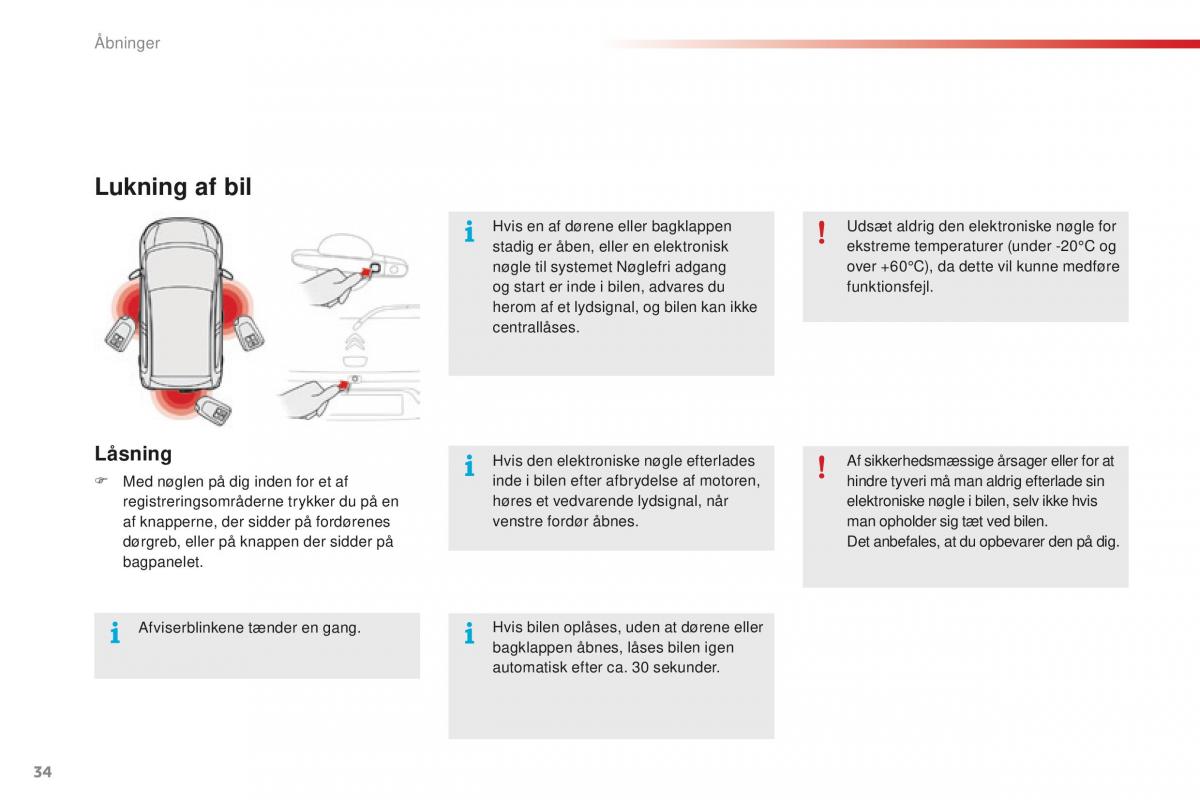 Citroen C1 II 2 Bilens instruktionsbog / page 36