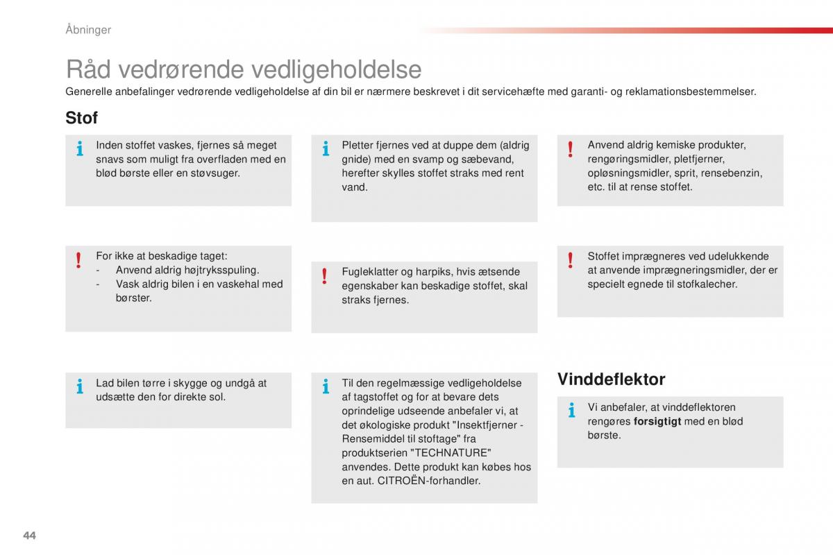 Citroen C1 II 2 Bilens instruktionsbog / page 46