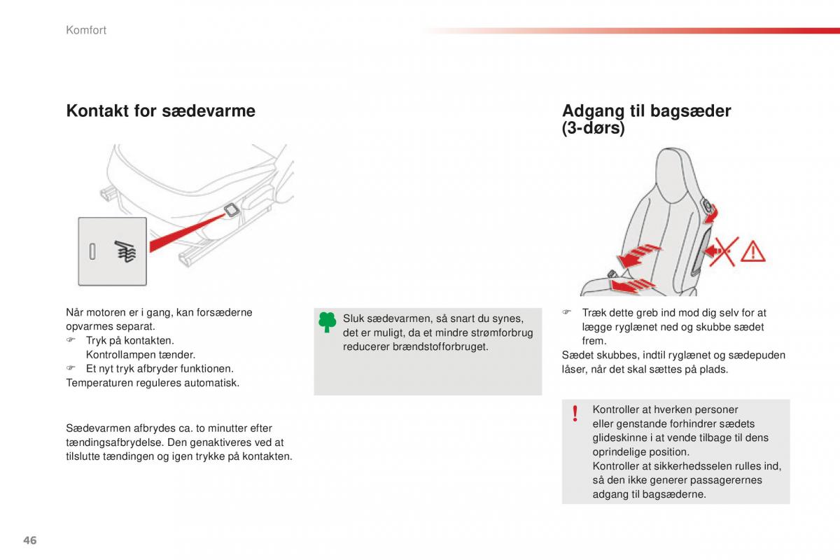 Citroen C1 II 2 Bilens instruktionsbog / page 48