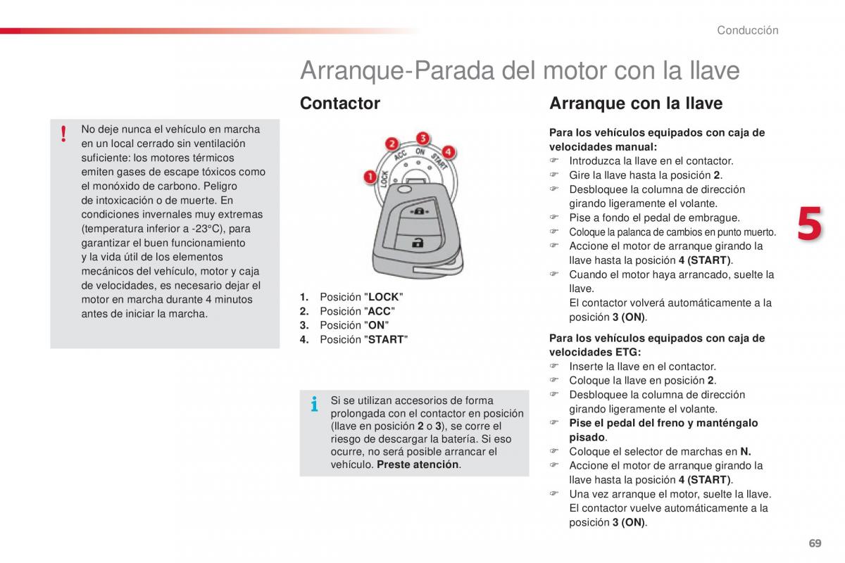 Citroen C1 II 2 manual del propietario / page 71