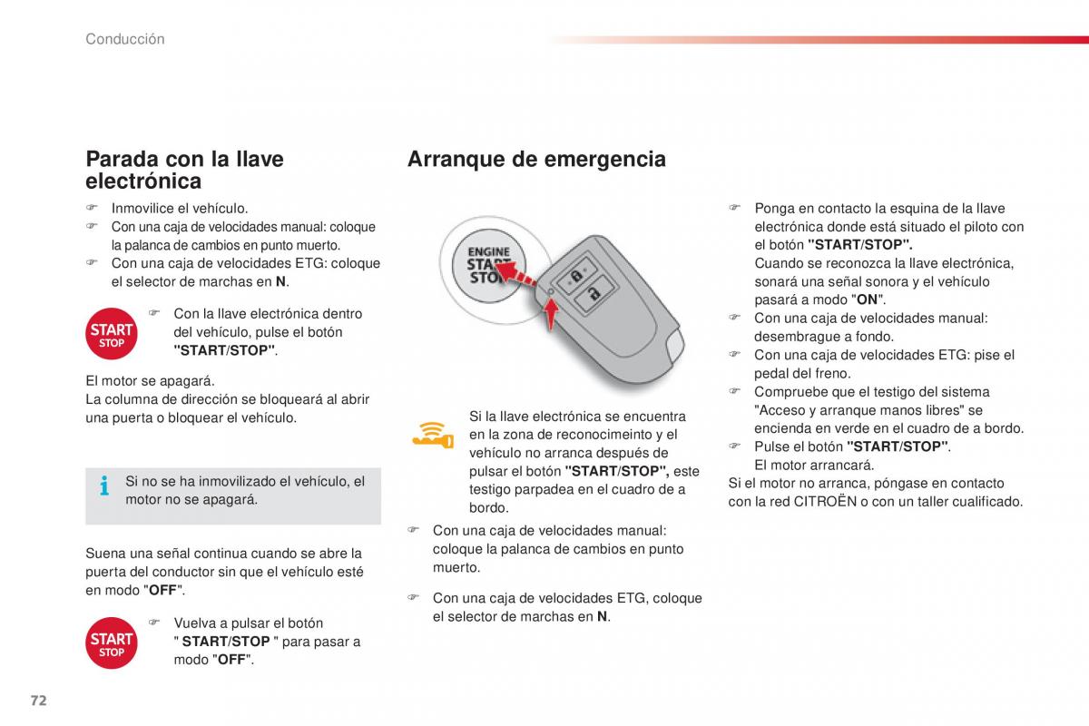 Citroen C1 II 2 manual del propietario / page 74