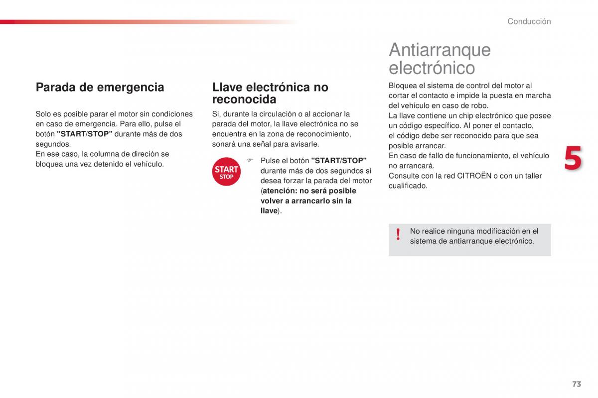 Citroen C1 II 2 manual del propietario / page 75