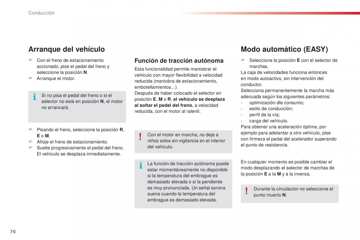 Citroen C1 II 2 manual del propietario / page 78