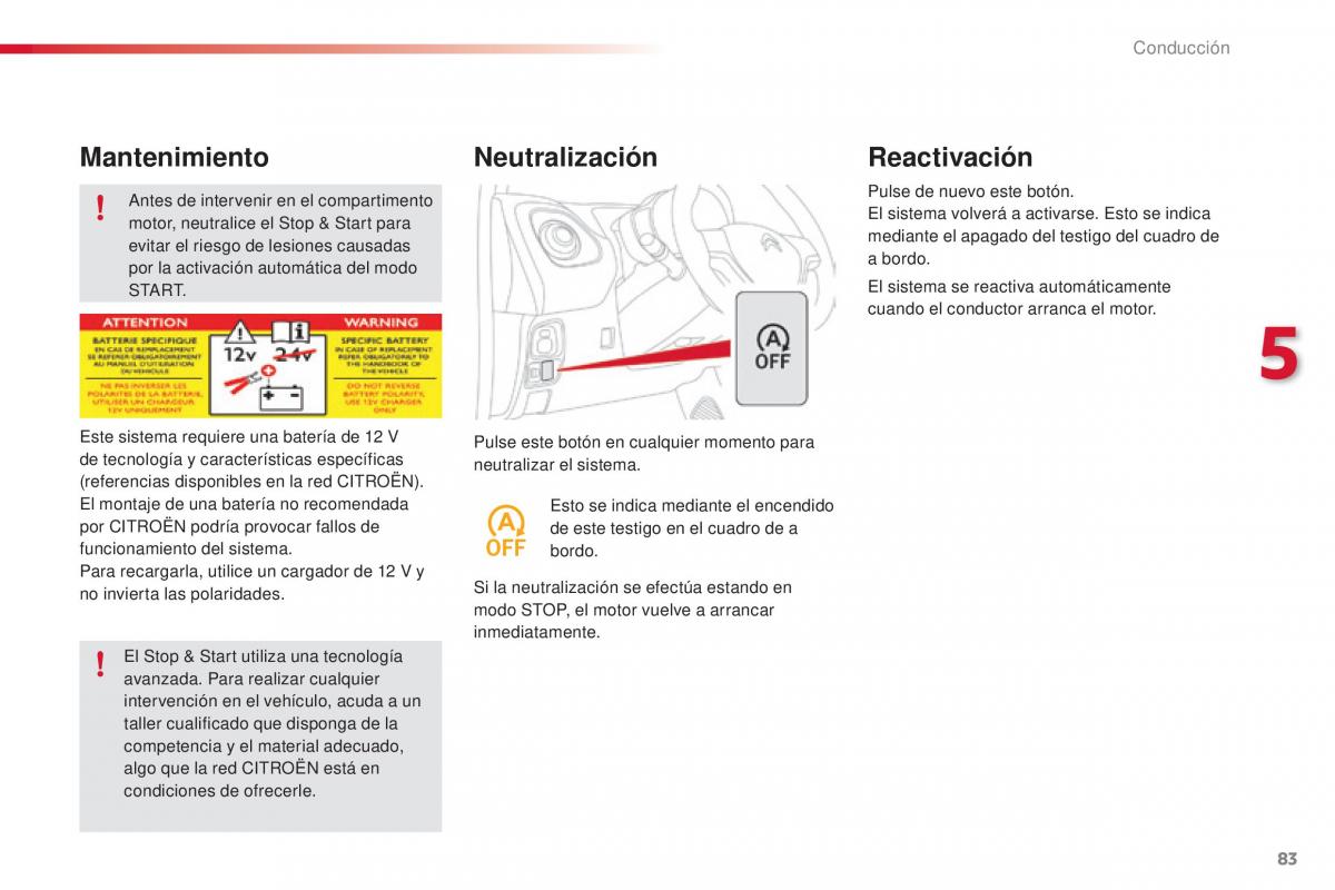 Citroen C1 II 2 manual del propietario / page 85