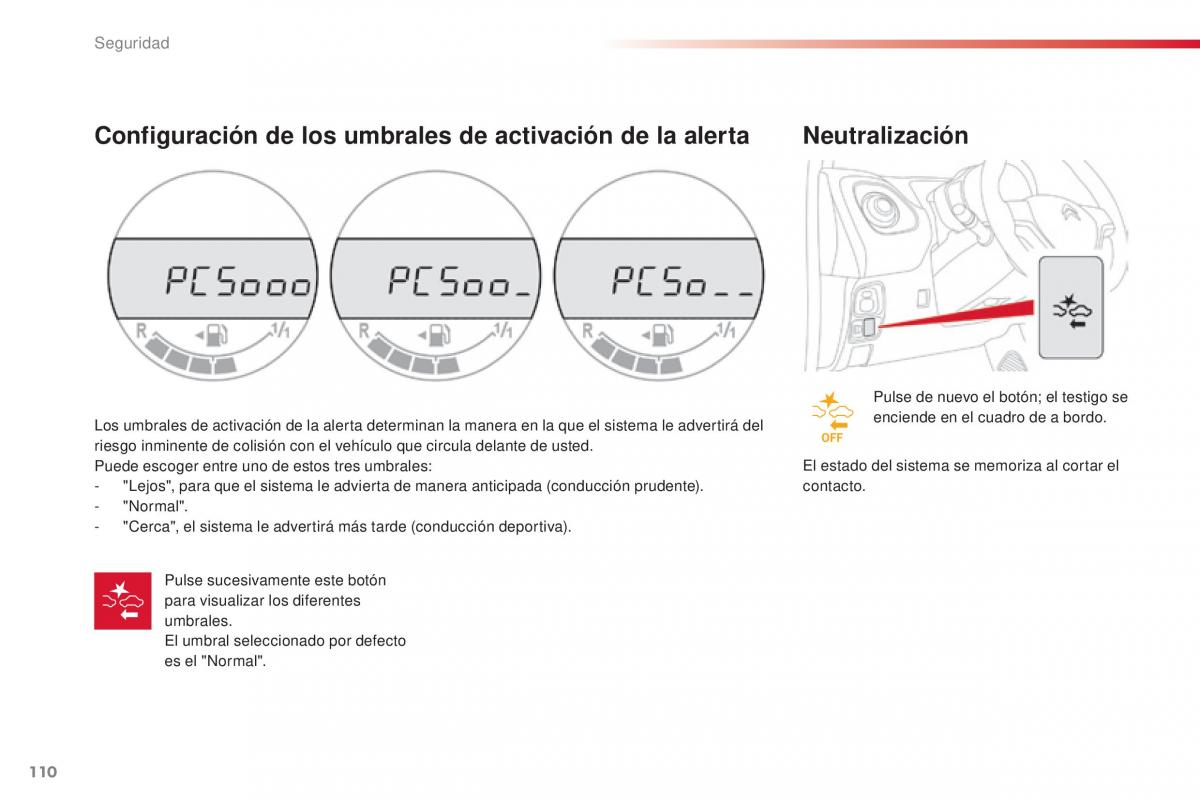 Citroen C1 II 2 manual del propietario / page 112