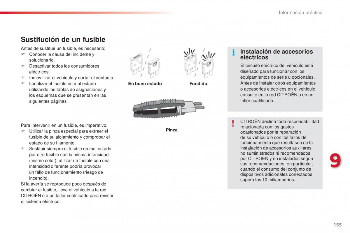 Citroen C1 II 2 manual del propietario / page 157