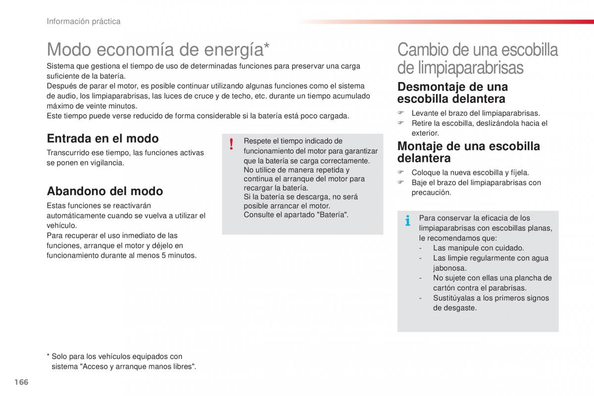 Citroen C1 II 2 manual del propietario / page 168