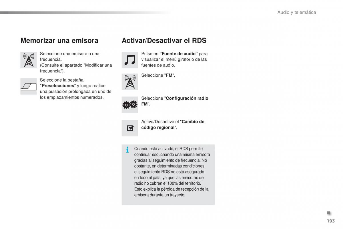 Citroen C1 II 2 manual del propietario / page 195