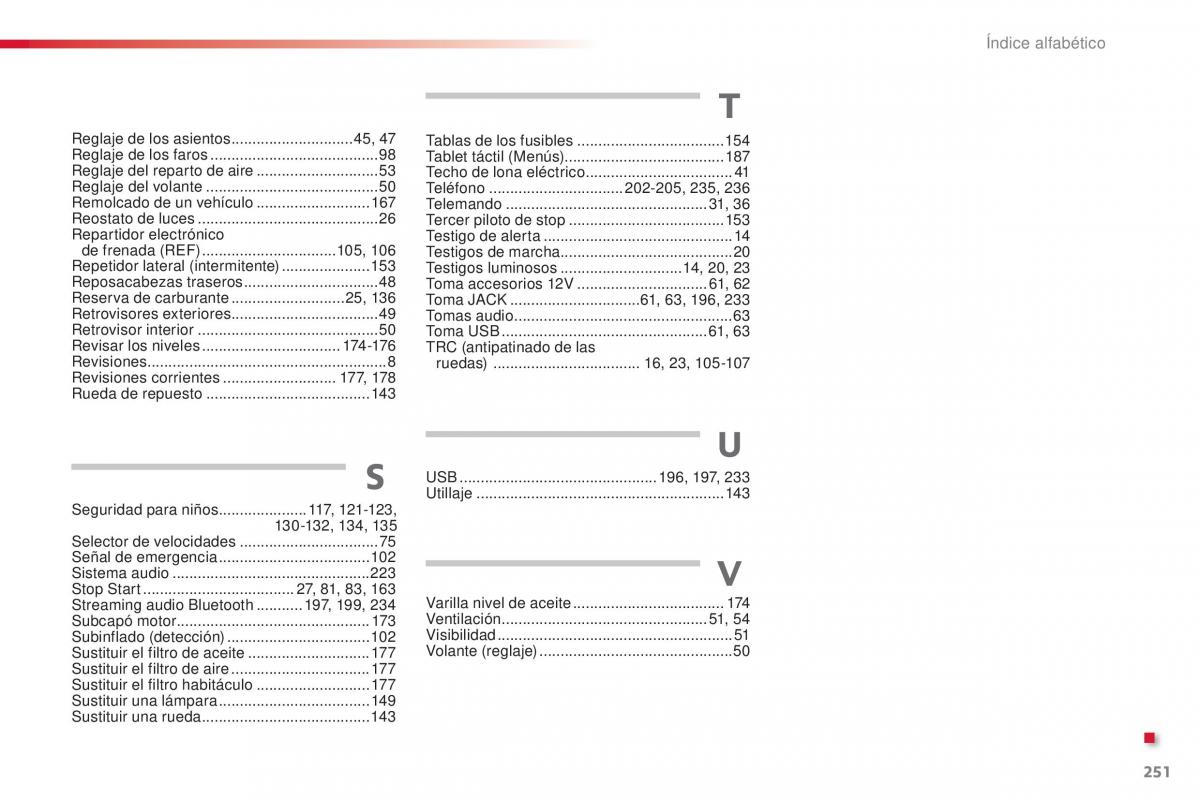 Citroen C1 II 2 manual del propietario / page 253