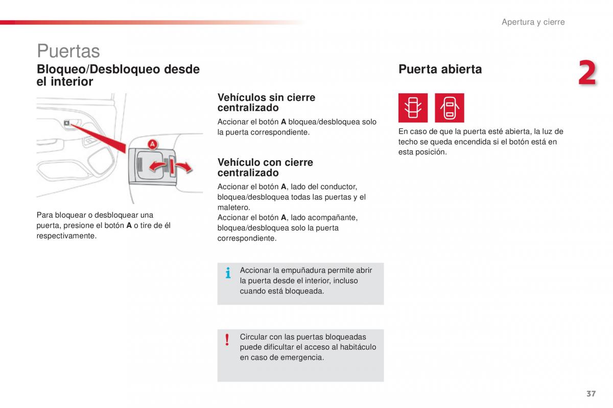 Citroen C1 II 2 manual del propietario / page 39