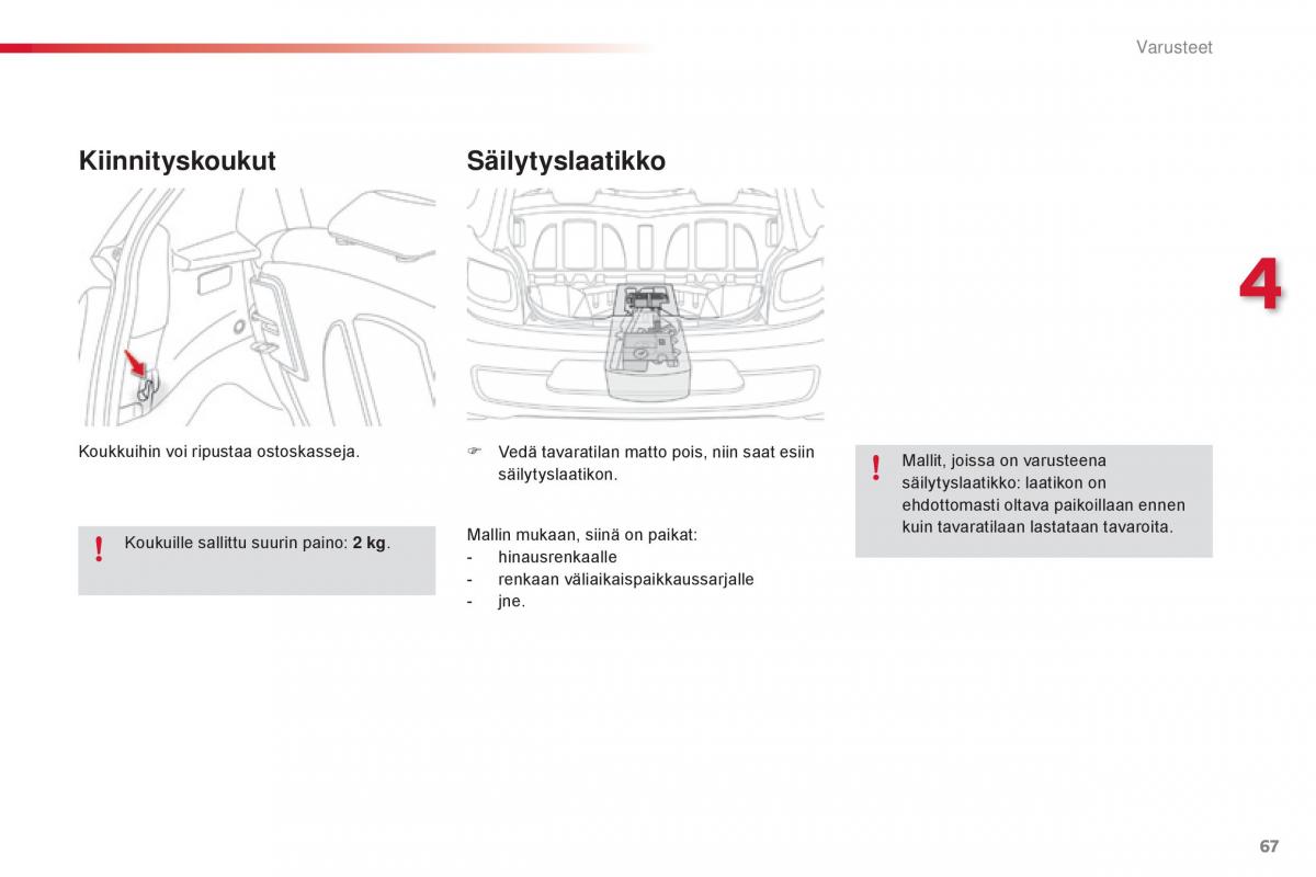 Citroen C1 II 2 omistajan kasikirja / page 69