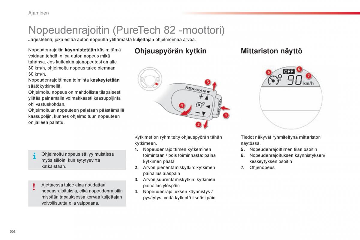 Citroen C1 II 2 omistajan kasikirja / page 86