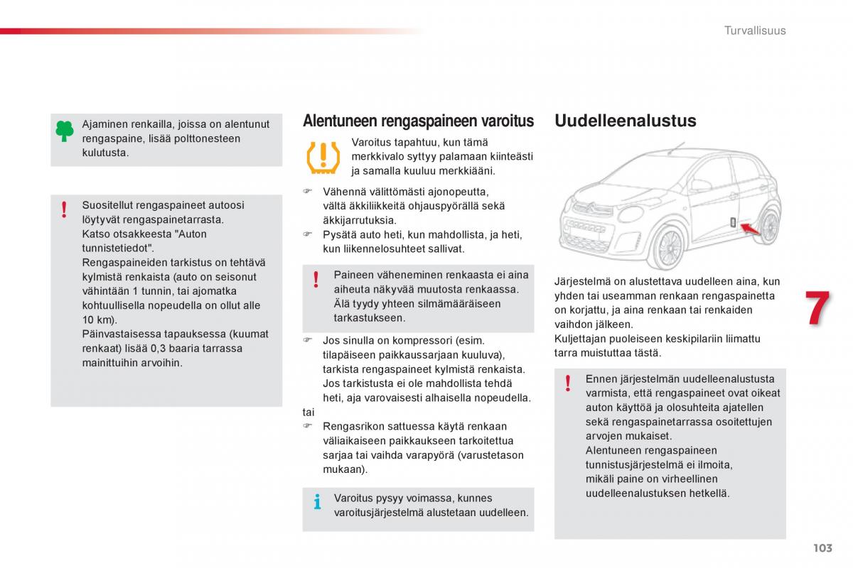 Citroen C1 II 2 omistajan kasikirja / page 105