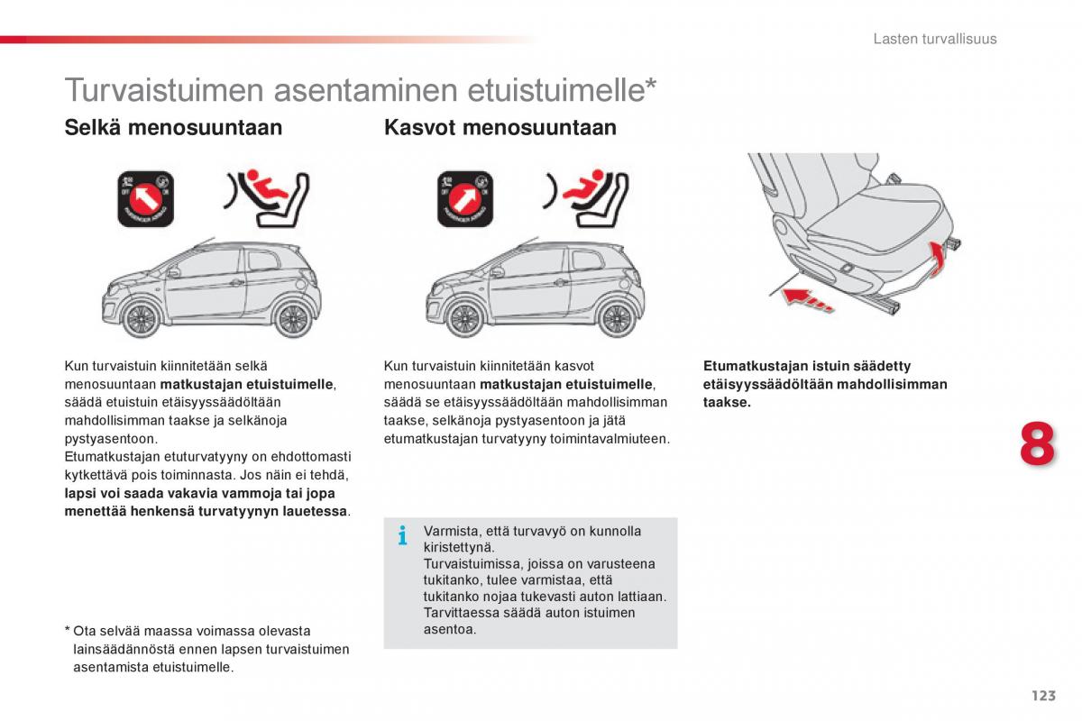 Citroen C1 II 2 omistajan kasikirja / page 125