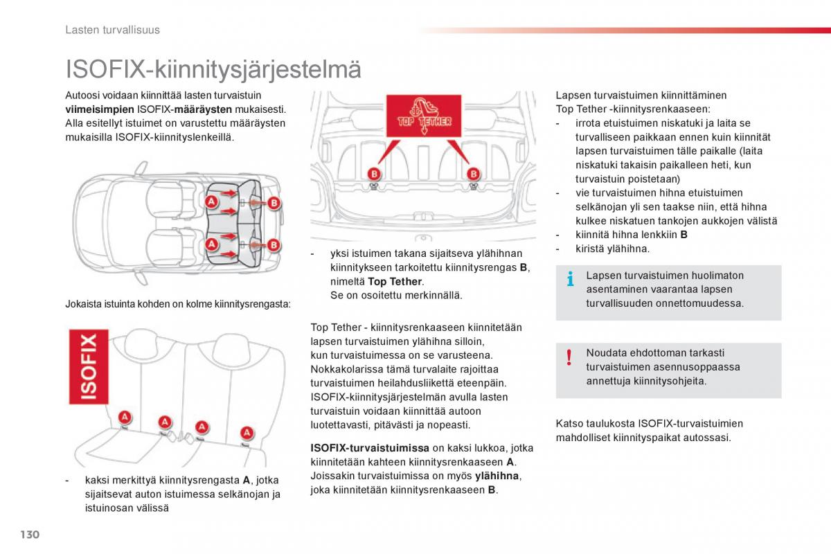 Citroen C1 II 2 omistajan kasikirja / page 132