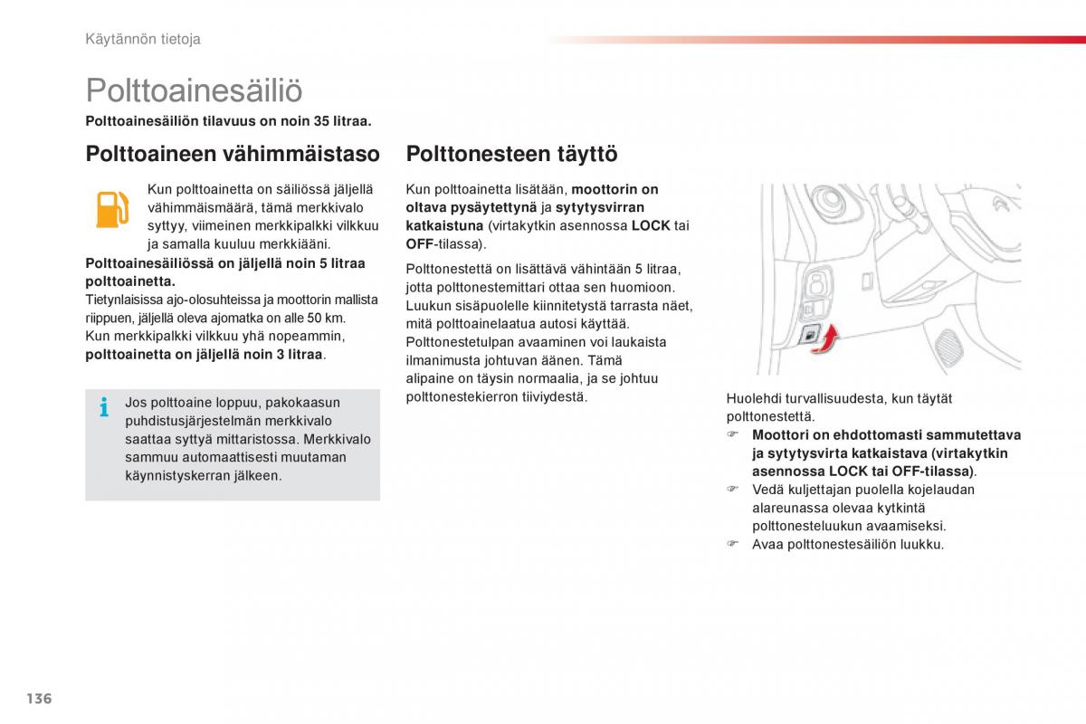 Citroen C1 II 2 omistajan kasikirja / page 138