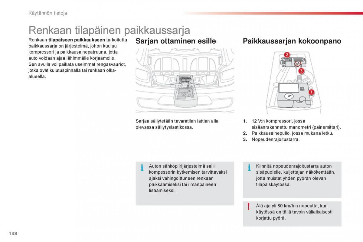 Citroen C1 II 2 omistajan kasikirja / page 140