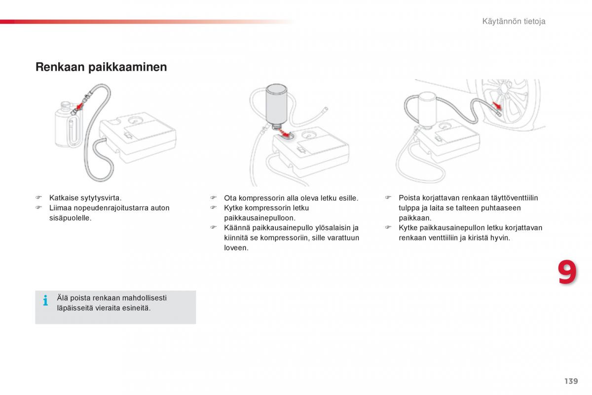 Citroen C1 II 2 omistajan kasikirja / page 141